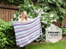 Load image into Gallery viewer, Lilac Blossom Blanket: CROCHET PATTERN
