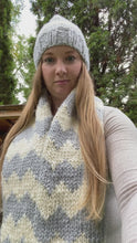 Load and play video in Gallery viewer, First Frost Toque and Scarf Set: KNIT PATTERN