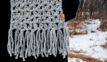 Load image into Gallery viewer, Grey Marble Anneliese Scarf