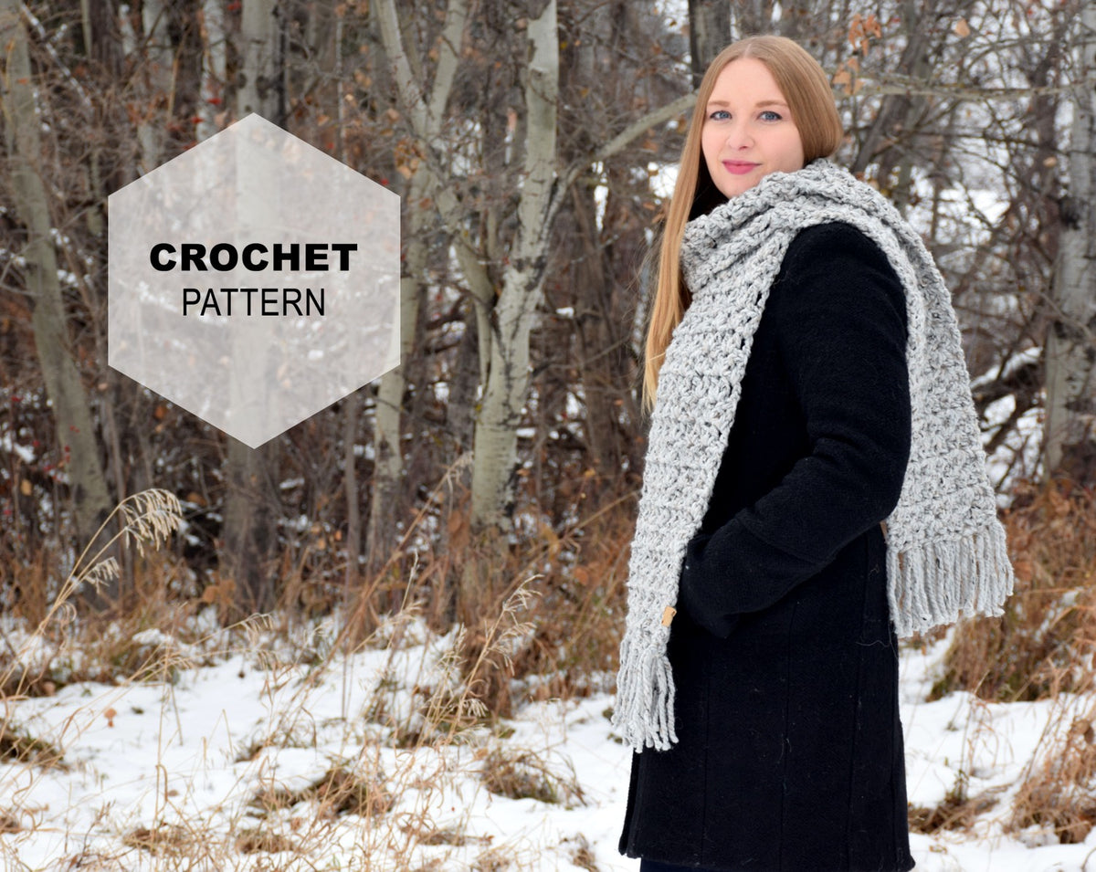 Anneliese Scarf Crochet PATTERN – Leah & Stitch