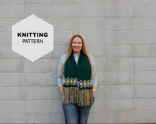 Load image into Gallery viewer, Golden Bear Scarf: Knit Pattern