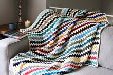 Load image into Gallery viewer, Rainbow Scrappy Blanket: Crochet PATTERN