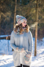 Load image into Gallery viewer, Hudson Bay Crochet Scarf, Toque and Mitten Set
