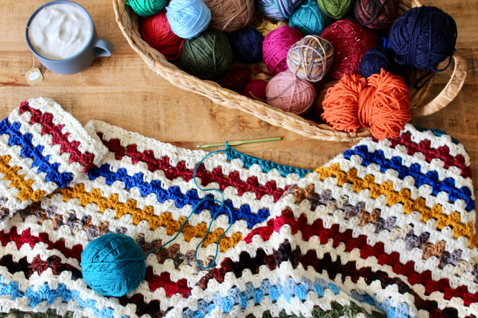 How to: Make a Scrappy Crocheted Blanket