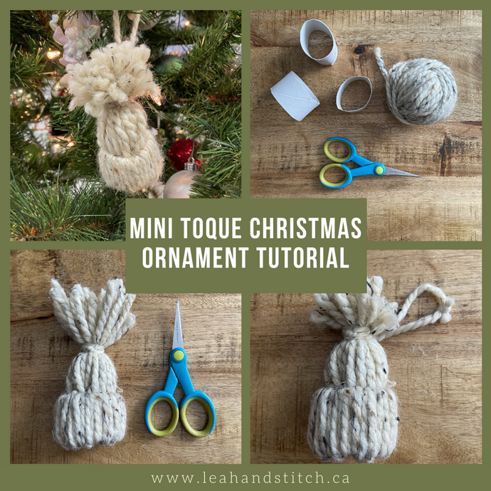 Mini Toque Christmas Ornament Tutorial