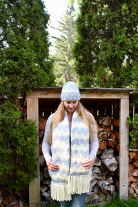 First Frost Toque and Scarf Set: KNIT PATTERN