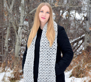 Grey Marble Anneliese Scarf