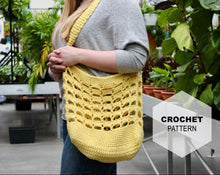 Load image into Gallery viewer, Lemon Drop Market Bag: CROCHET PATTERN
