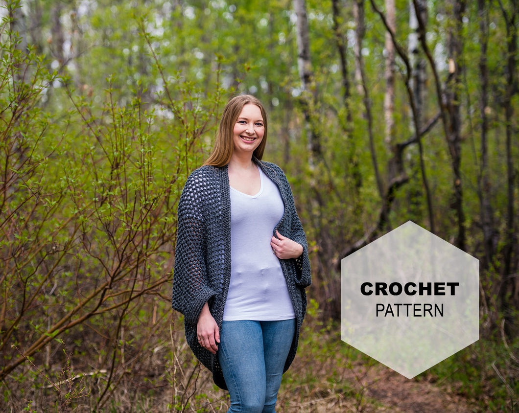 Lacombe Park Shrug: Crochet PATTERN