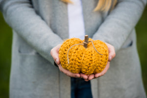 Crocheted Pumpkin Decor