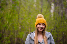 Load image into Gallery viewer, Mustard Yellow Double Brim Toque
